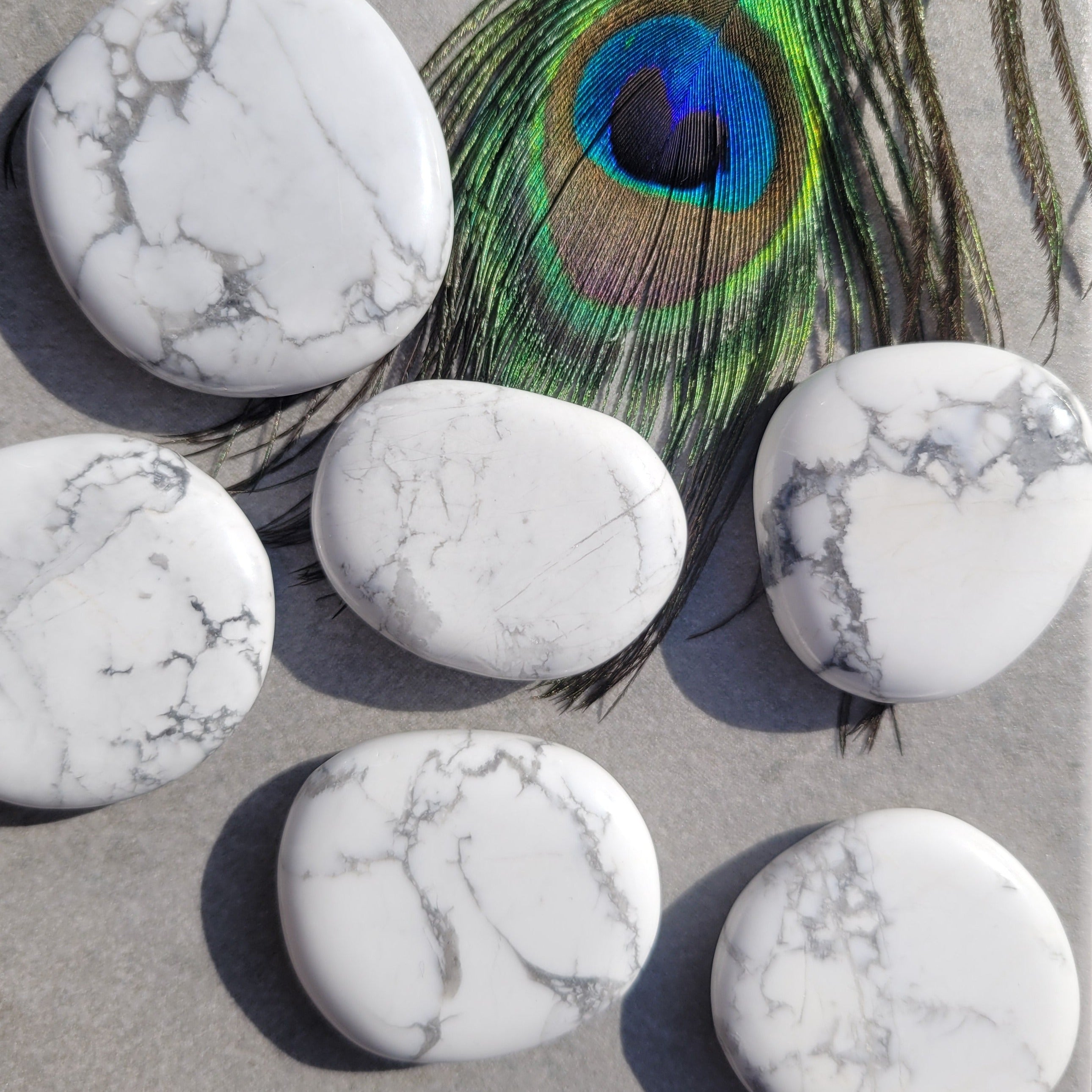 Magnesite (Howlite) Pocket Stones