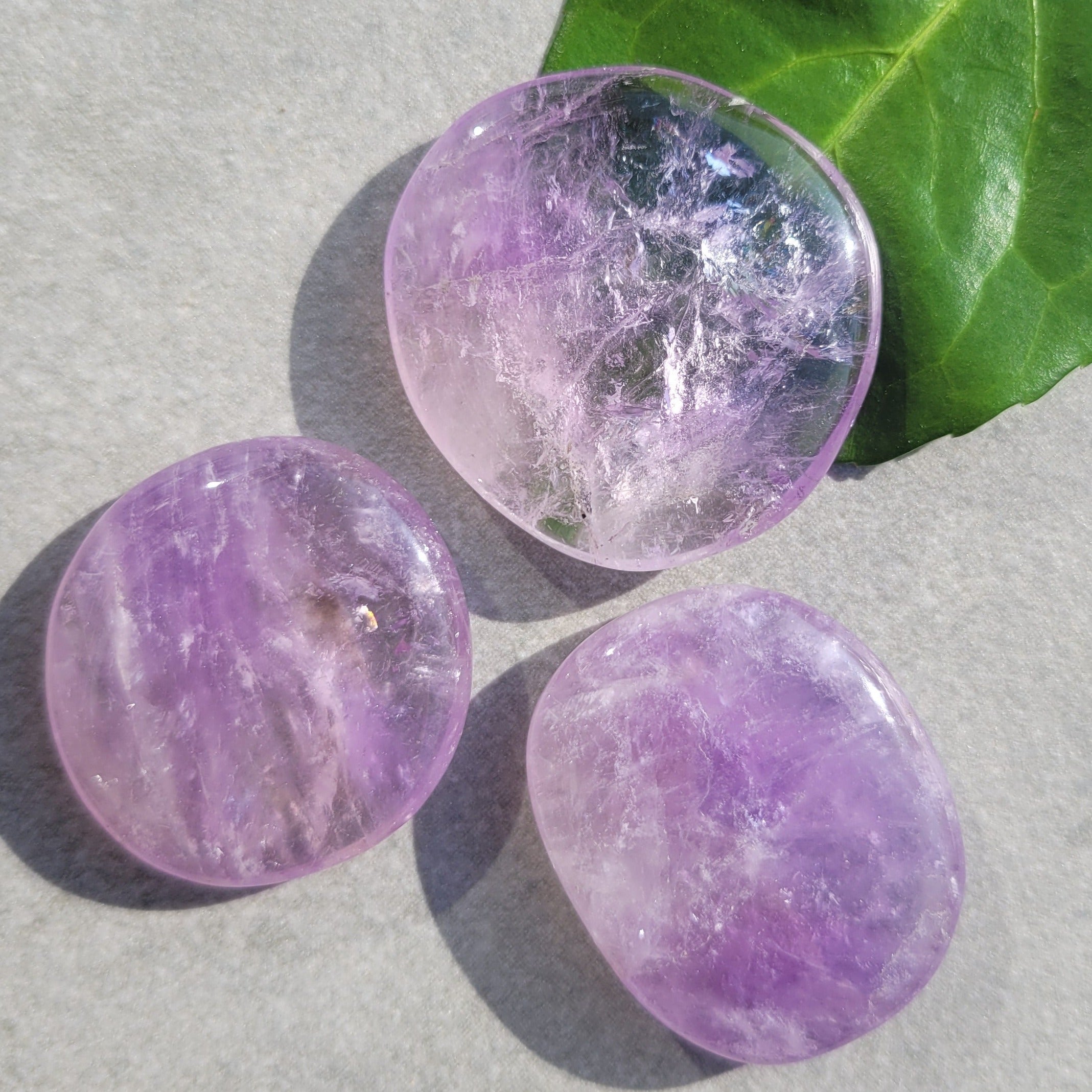 Amethyst Pocket Stone Discs