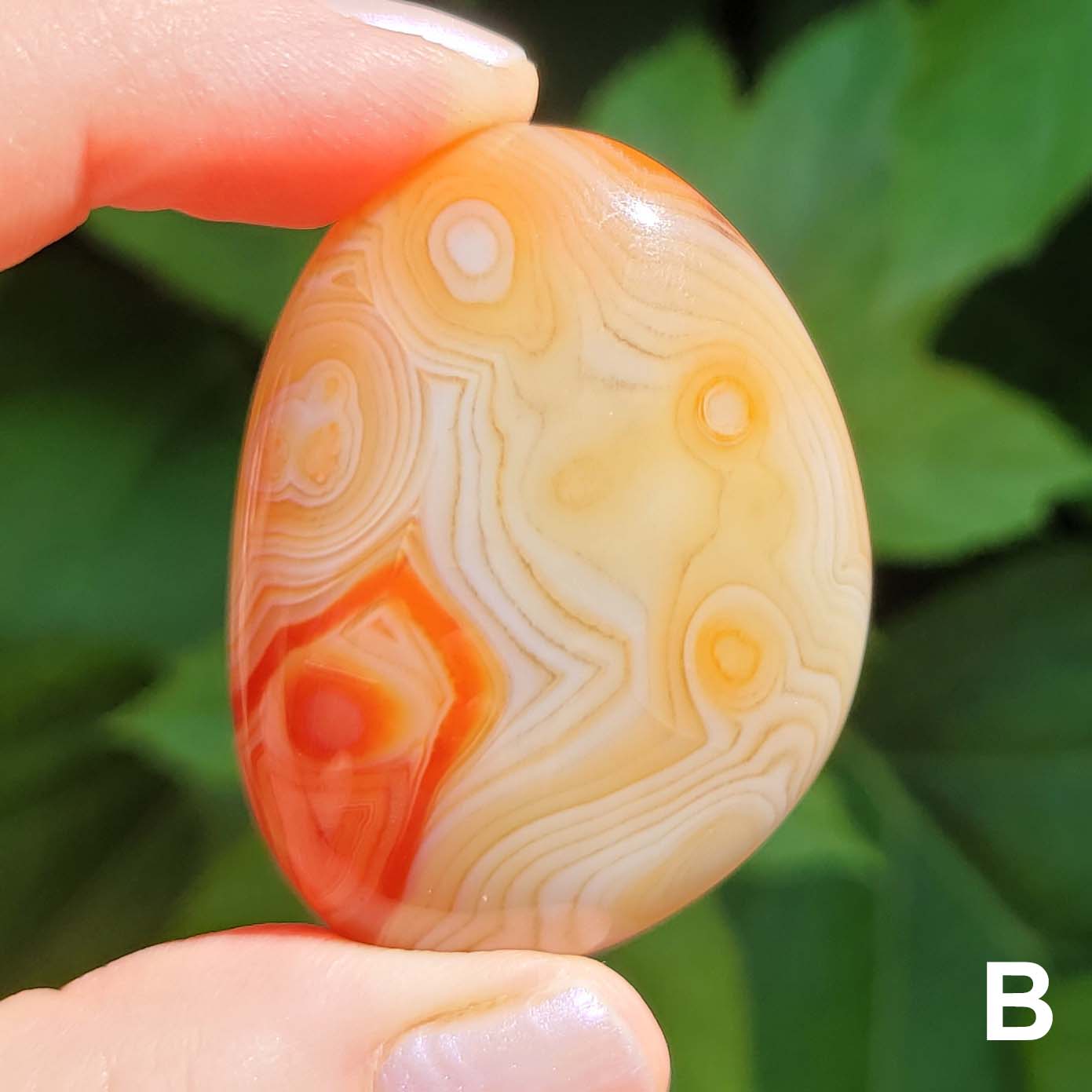 Banded Agate Pocket Stone Pebble B