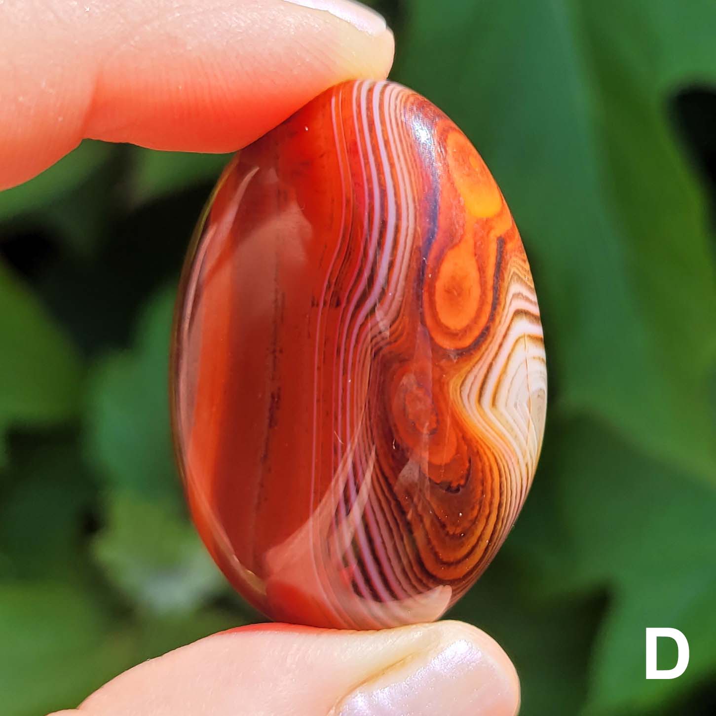 Banded Agate Pocket Stone Pebble D