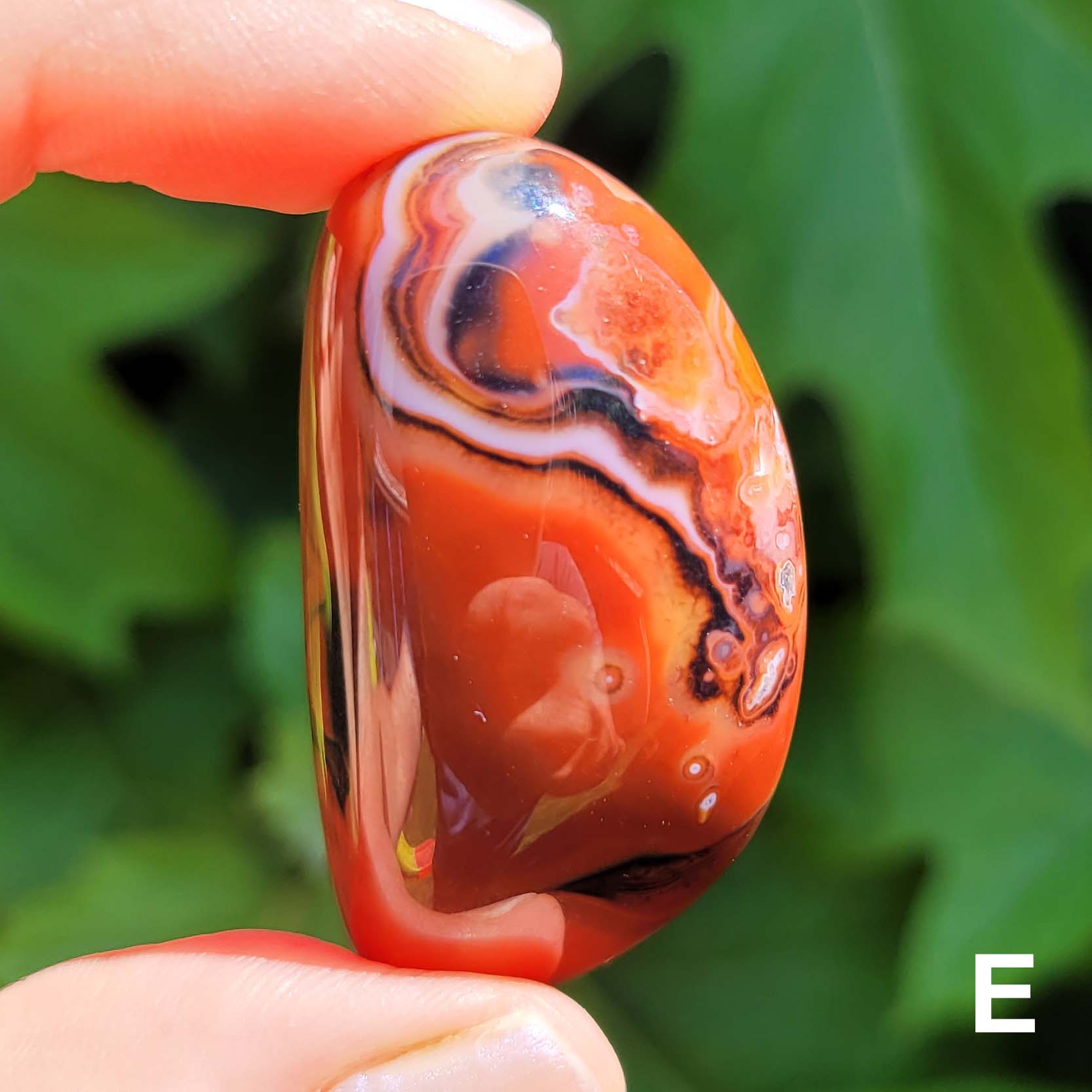 Banded Agate Pocket Stone Pebble E
