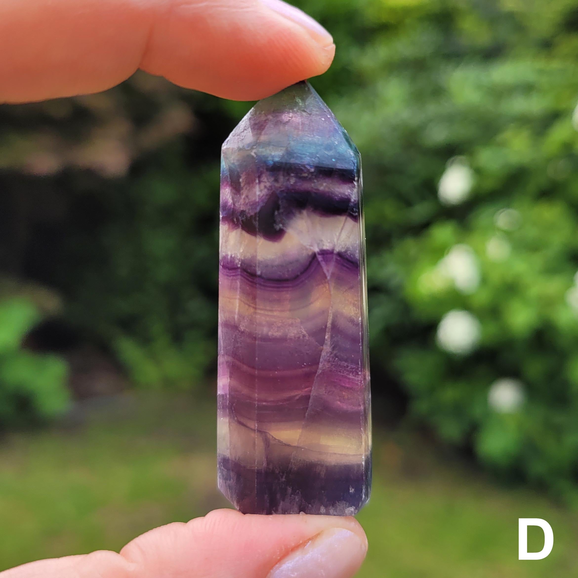 Rainbow Fluorite Tower D