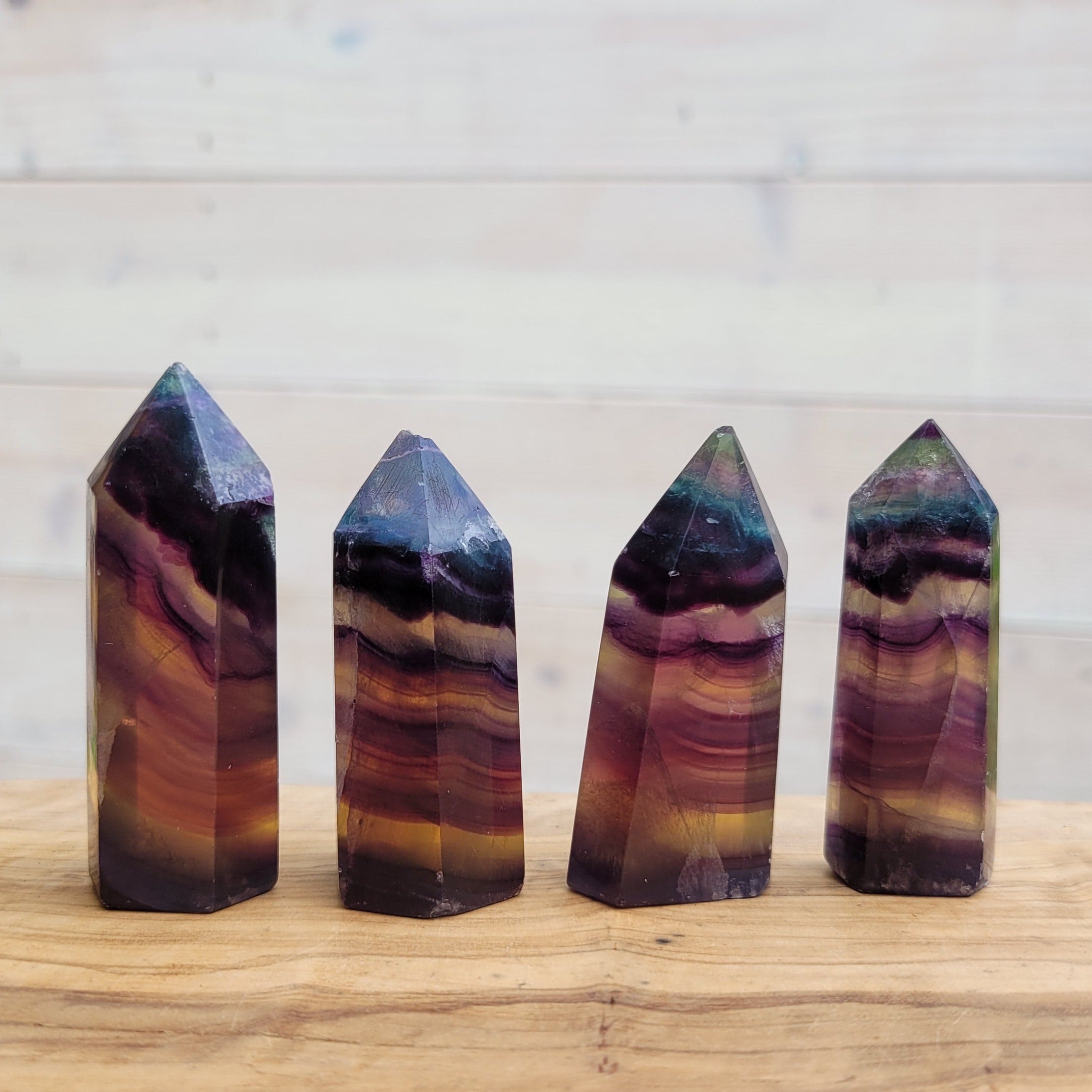 Rainbow Fluorite Tower Points