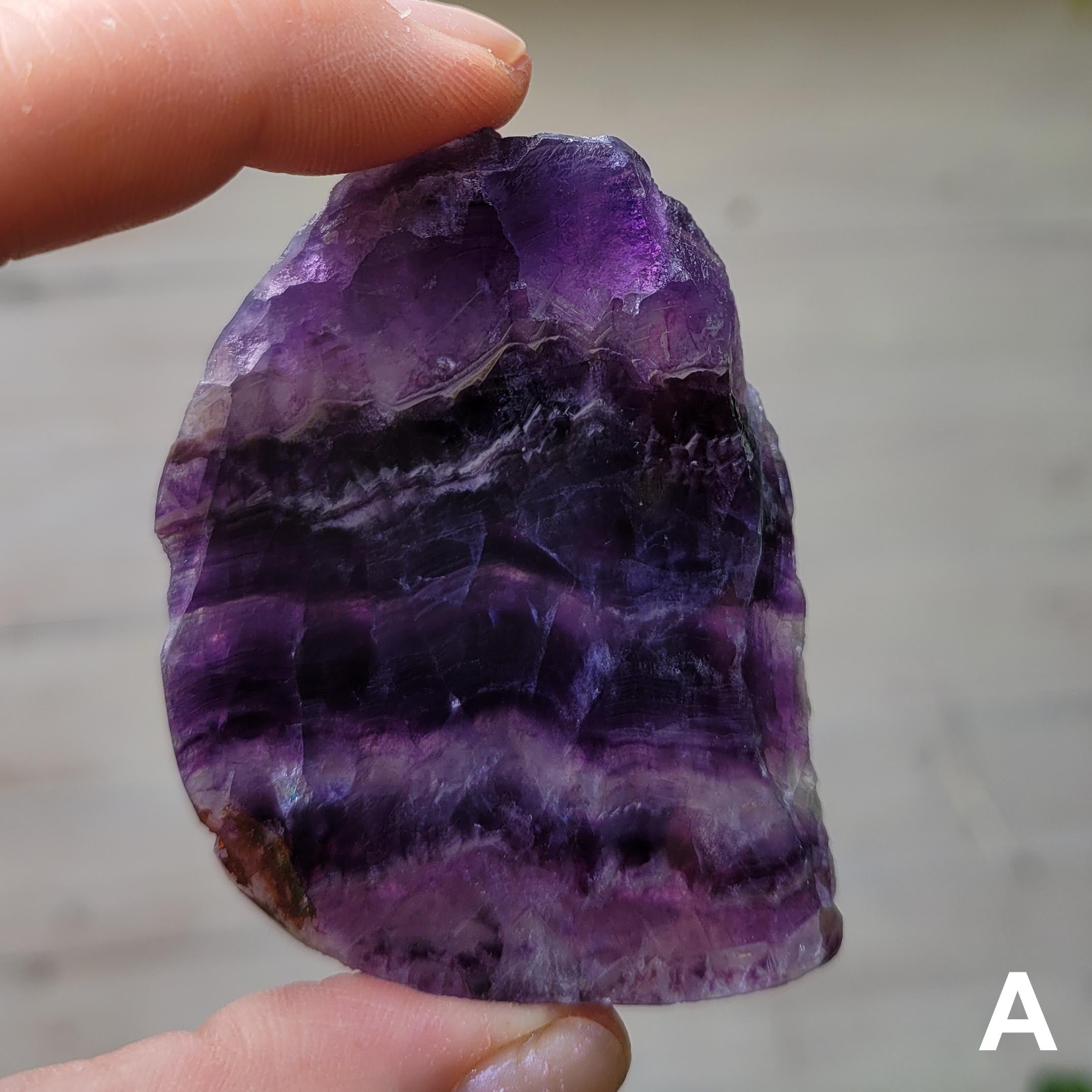 Rainbow Fluorite Slice A