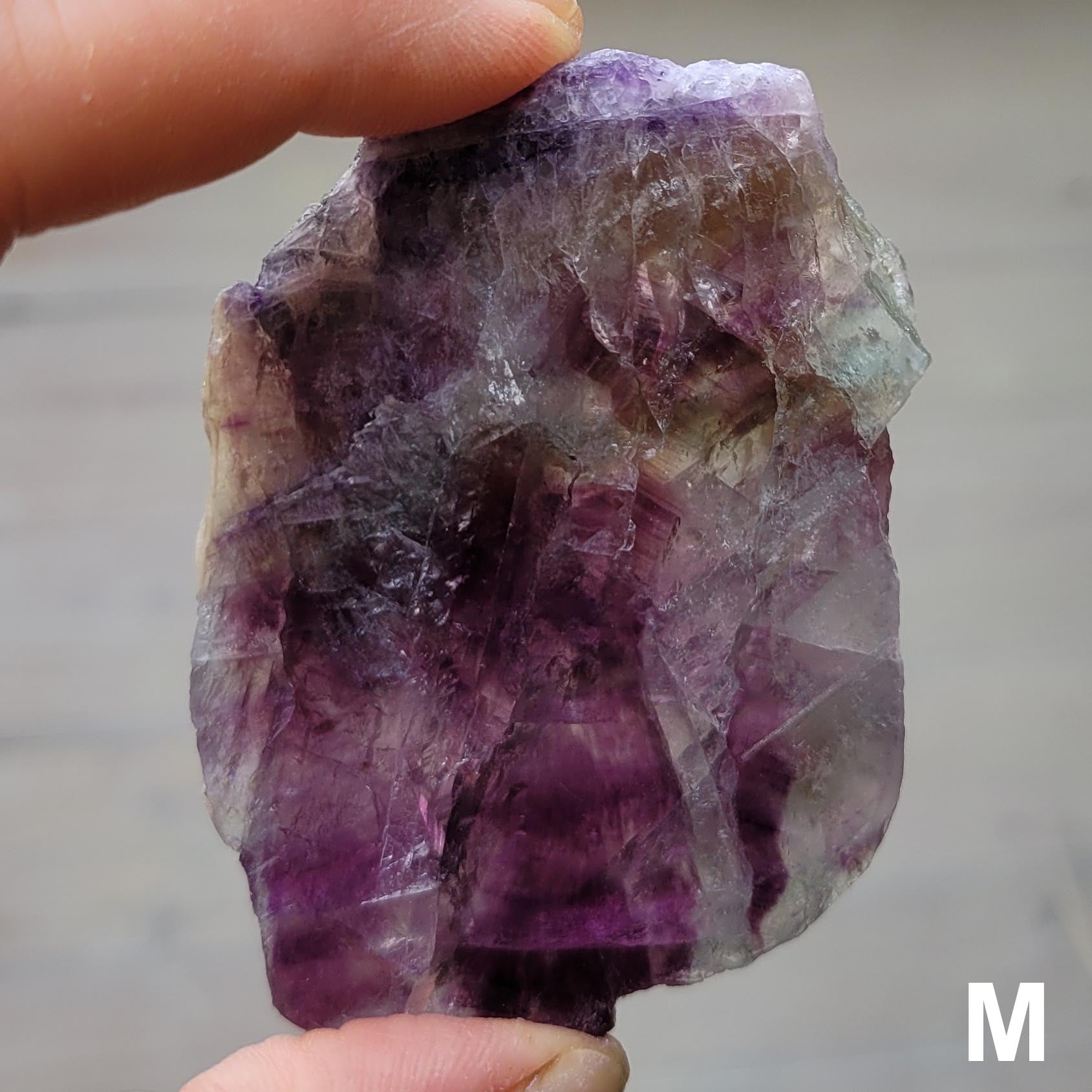 Rainbow Fluorite Slice M