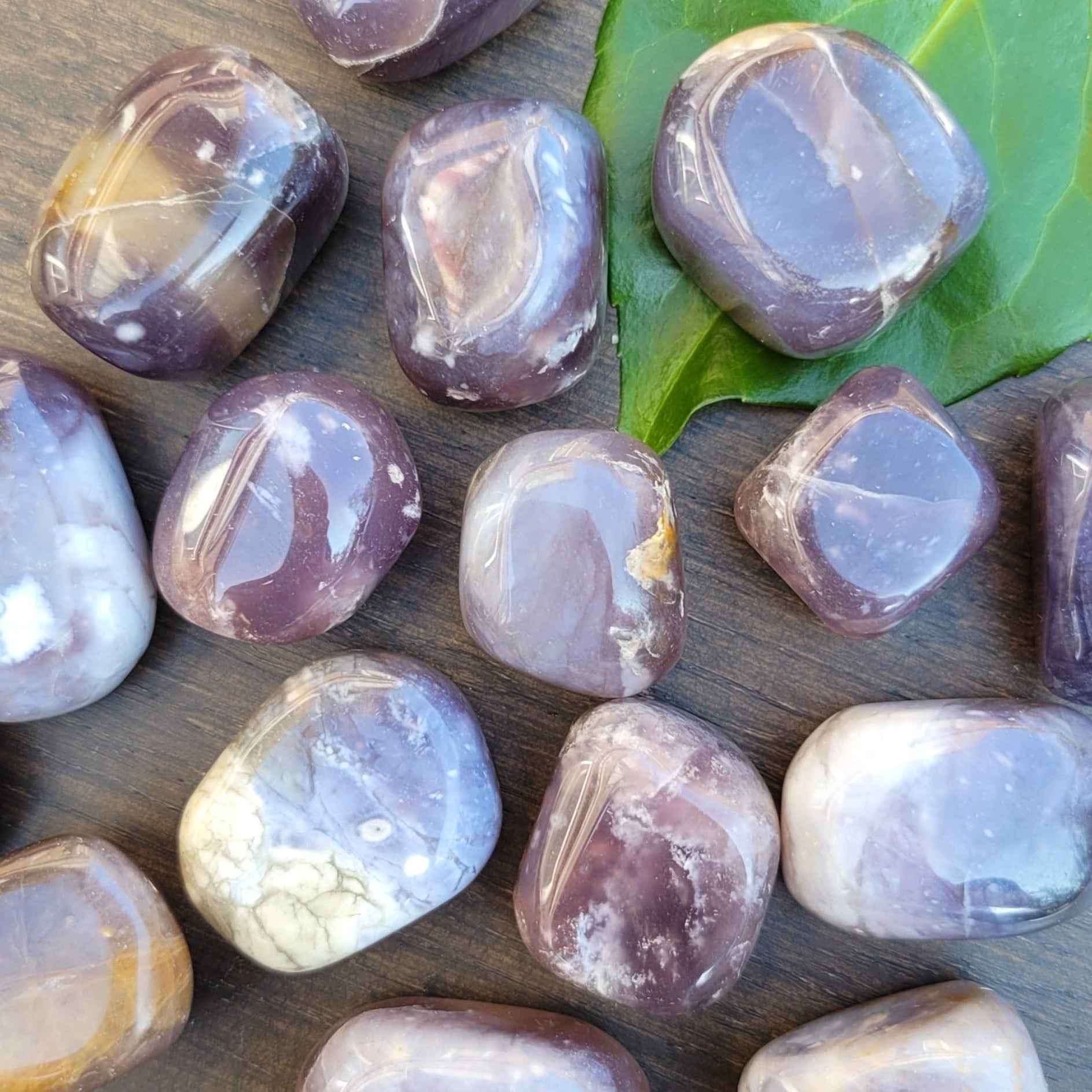 Purple Chalcedony Tumblestones