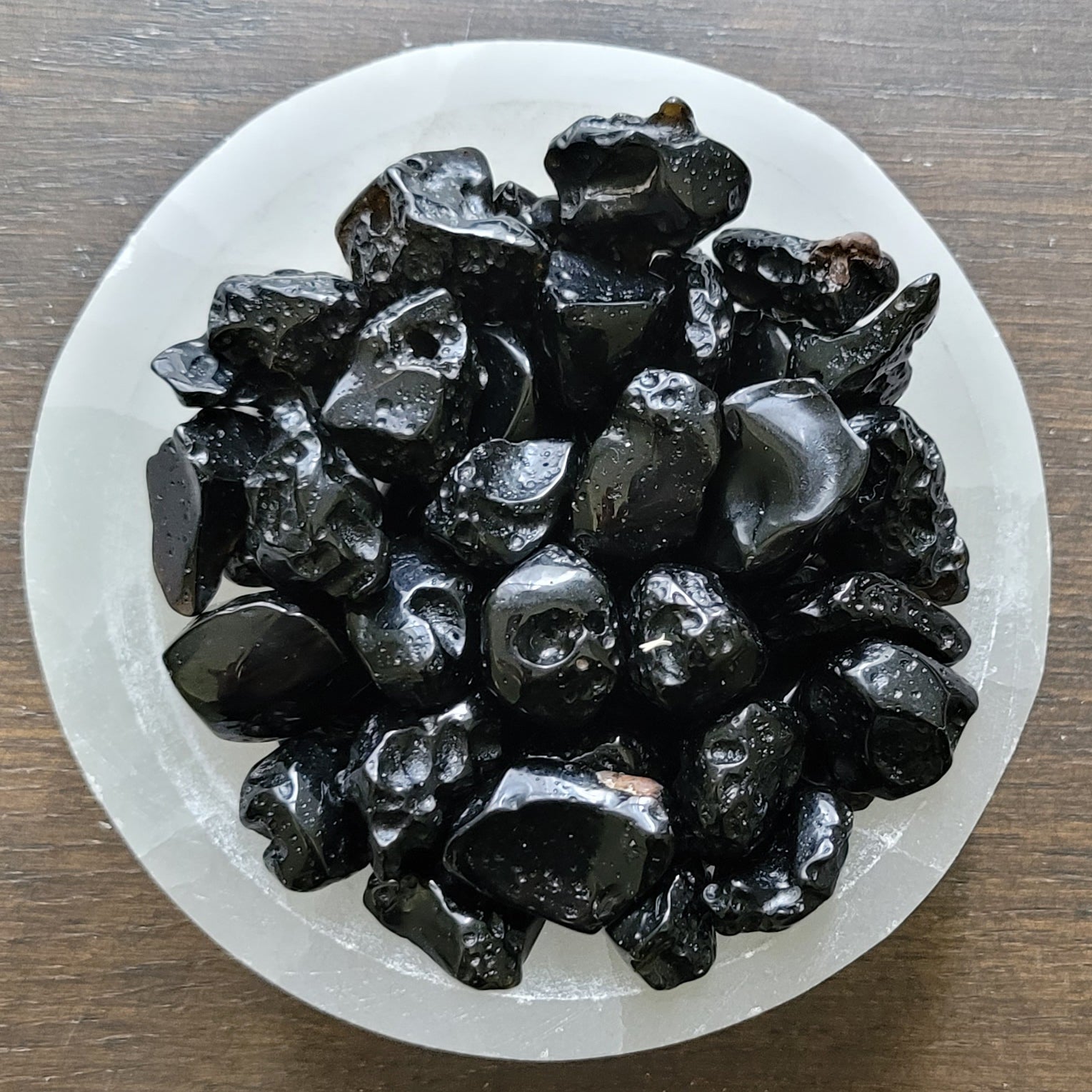 Polished Black Tektite Tibet