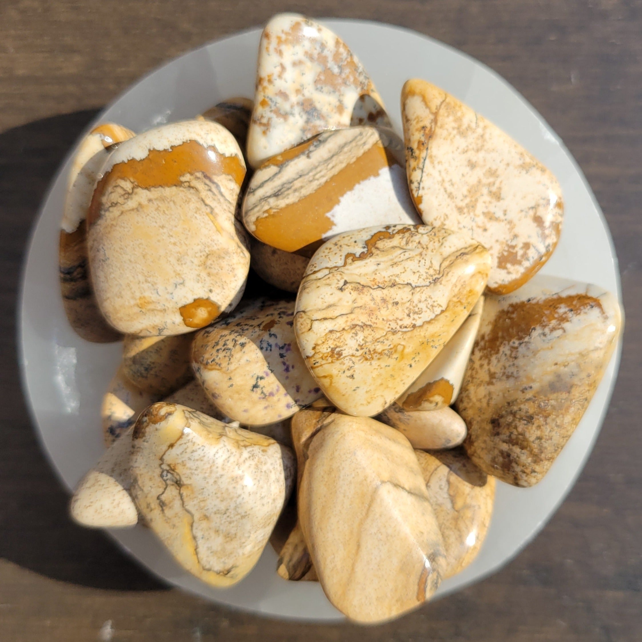 Picture Jasper Tumblestones in Bowl