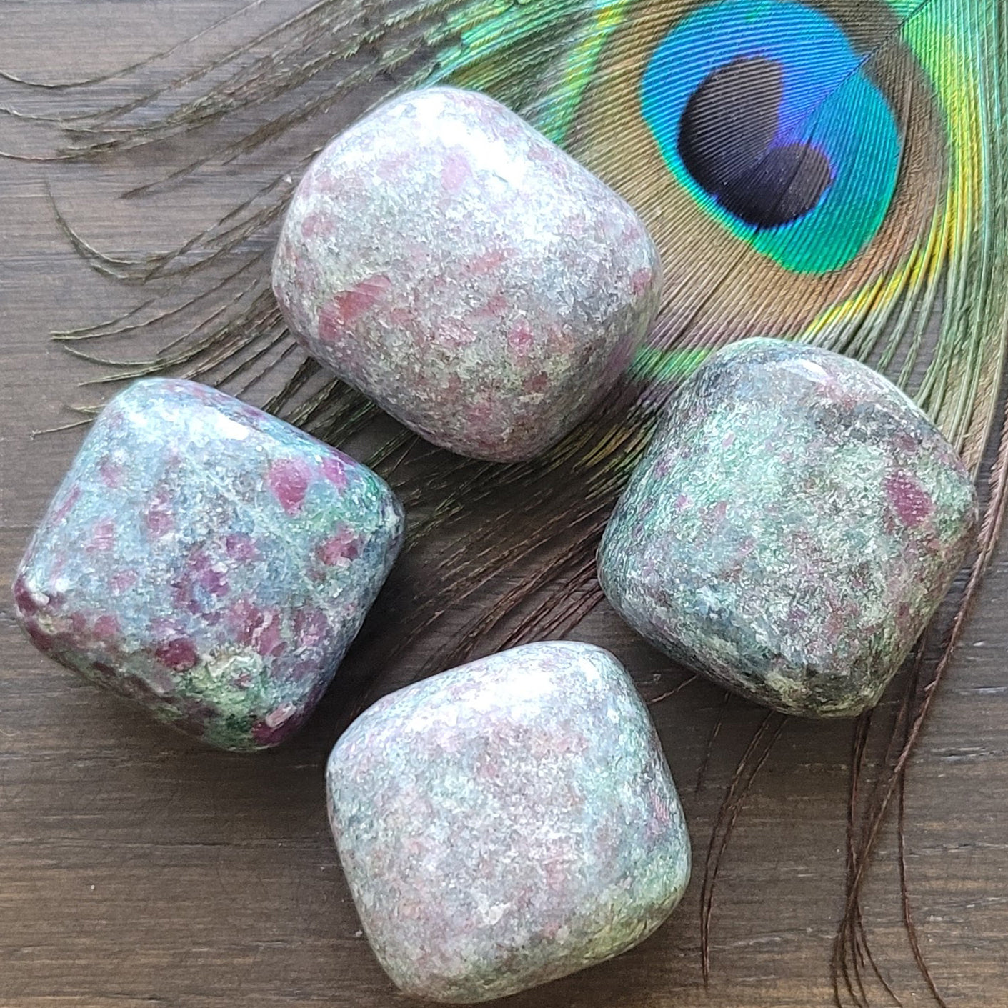 Ruby in Fuchsite Tumblestone